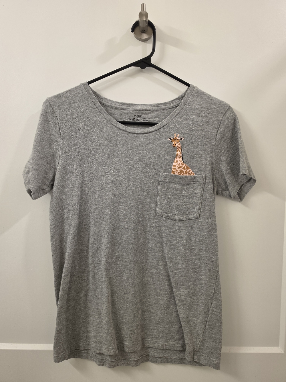 J. Crew Pocket Tee with Giraffe Graphic